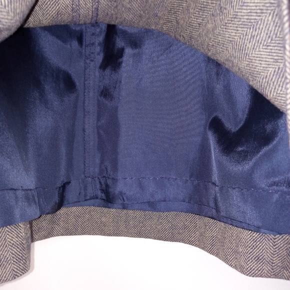 Vintage Pendleton 100% Virgin Wool Herringbone Blazer, Vest, & Skirt Set - Picture 10 of 13